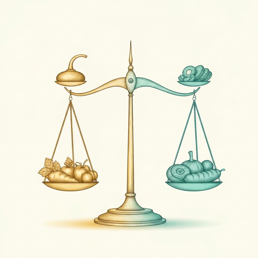 Abstract representation of energy balance concept